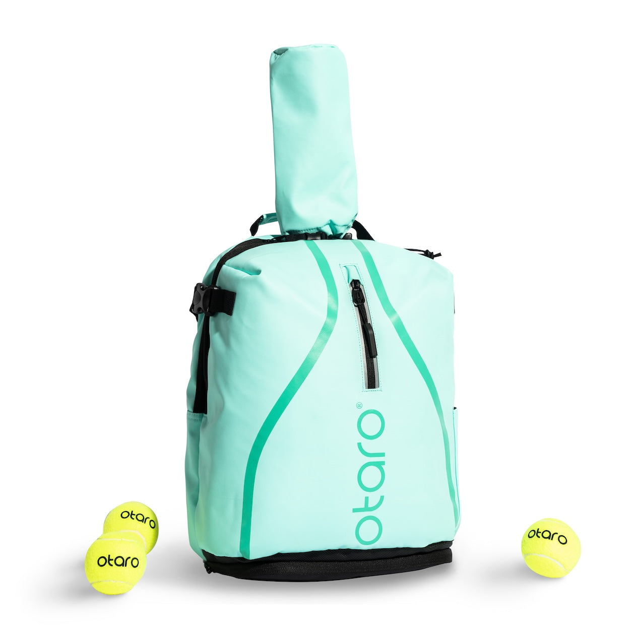 Otaro Tennisrucksack Kids 19L in Mintgrün – mit Schuhfach