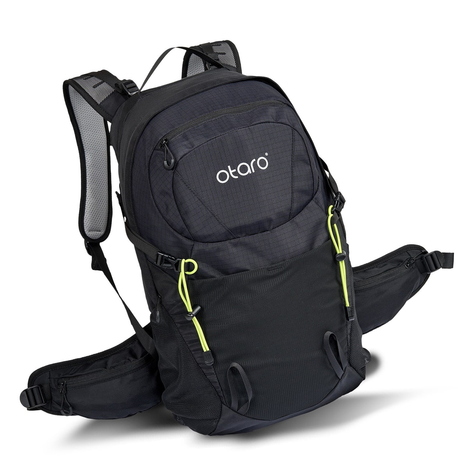 Otaro Wanderrucksack ZUGSPITZE 23L in Schwarz – mit Regenschutzhaube