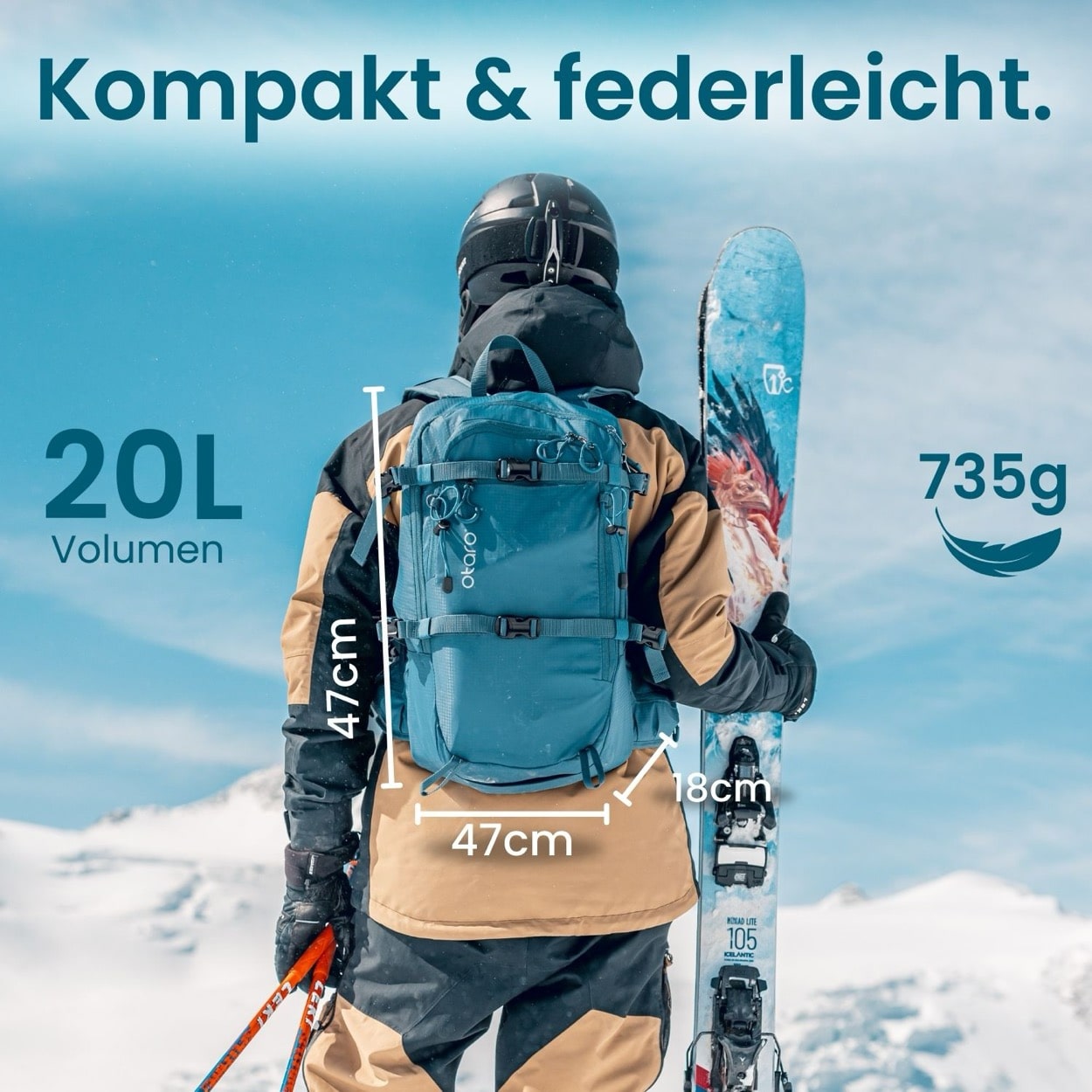 Otaro Skirucksack ALPIN 20L – Produktansicht 3