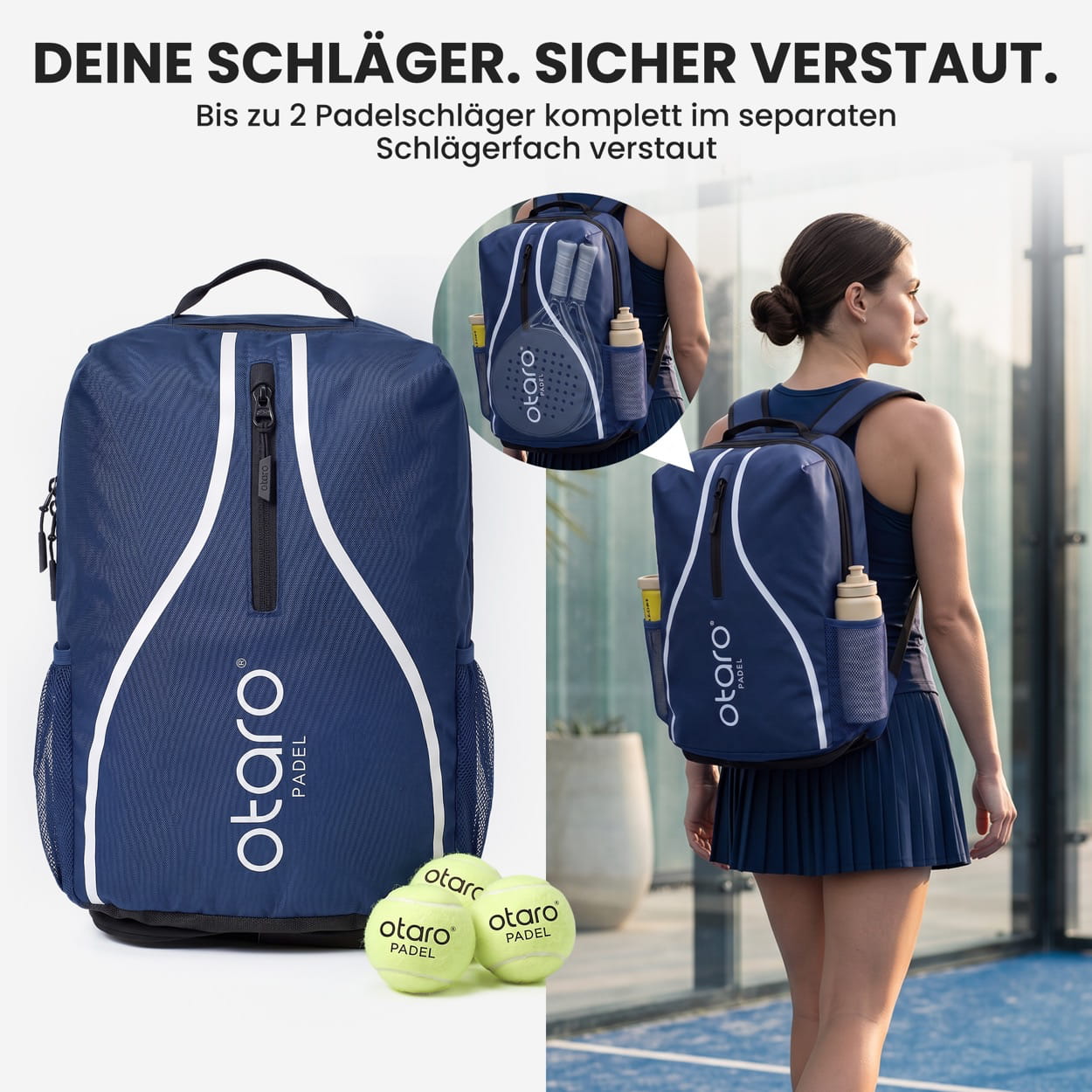 Otaro Padelrucksack 35L – Produktansicht 2
