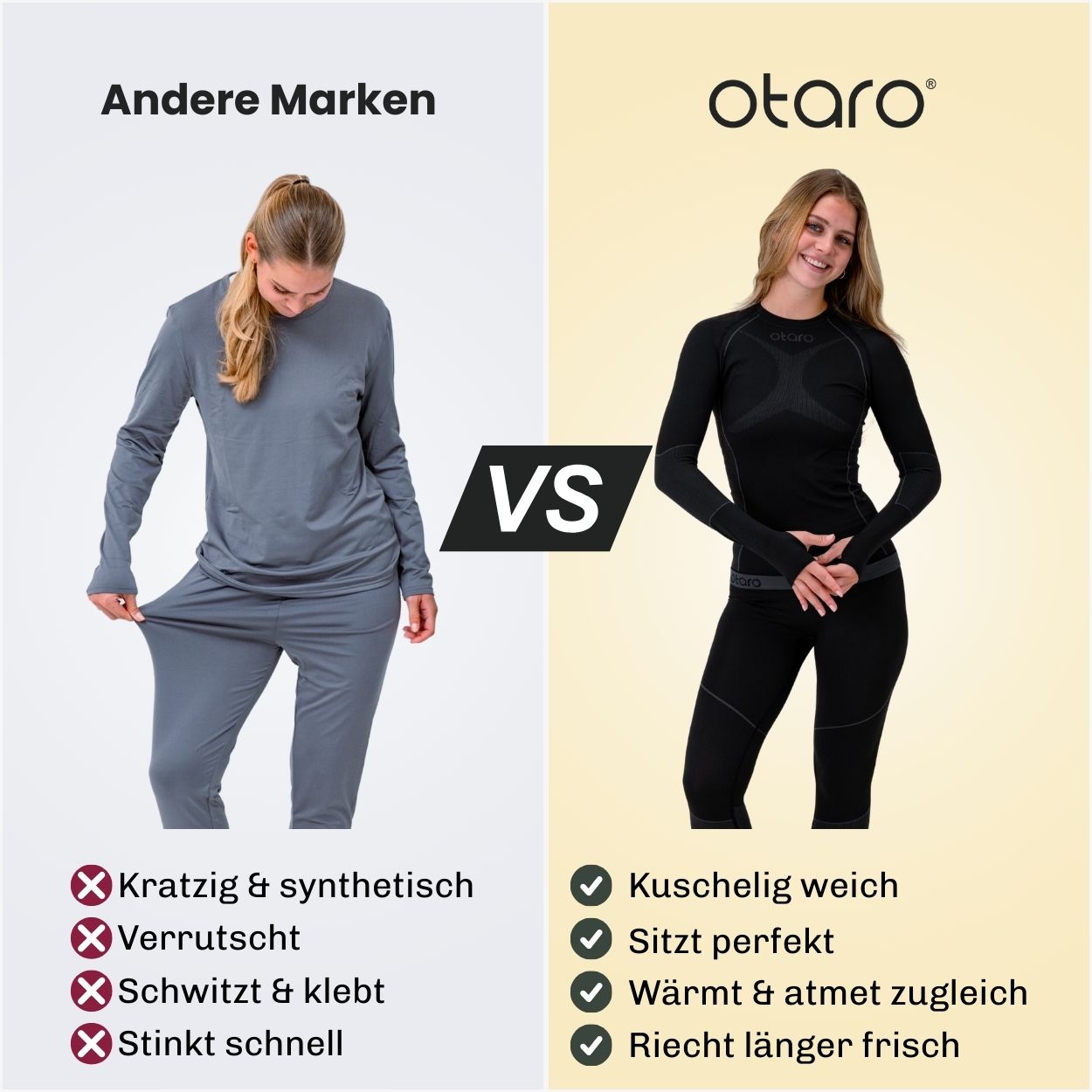 Otaro Thermounterwäsche Damen 2-teiliges Set – Produktansicht 2