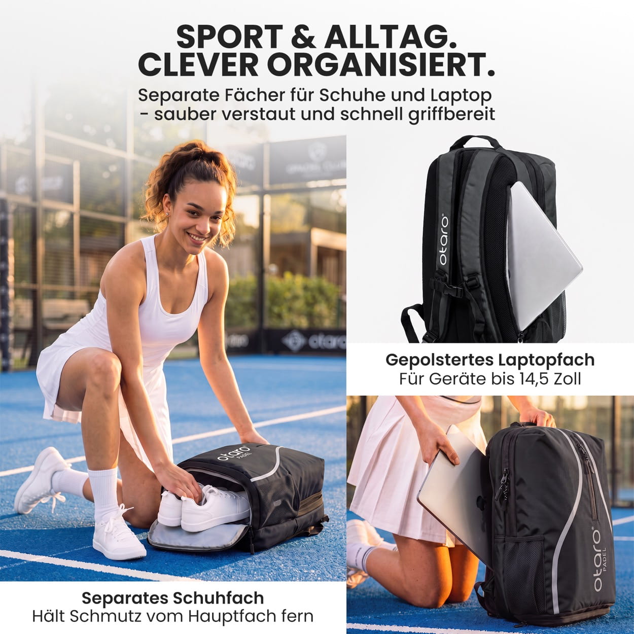 Otaro Padelrucksack 35L – Produktansicht 3