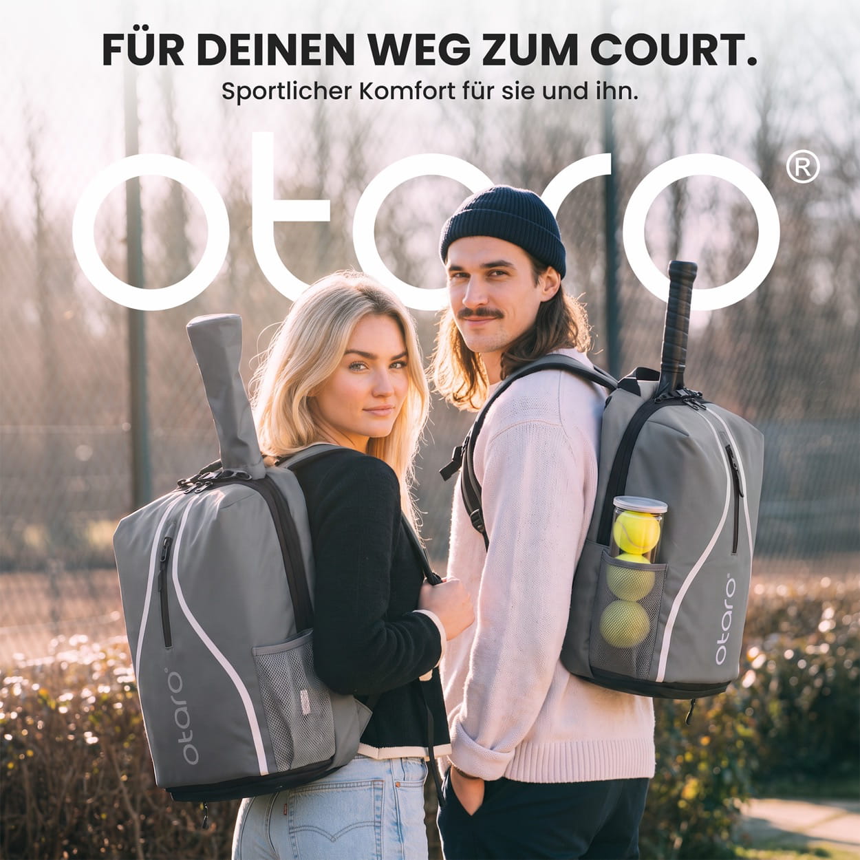 Otaro Tennisrucksack Classic 32L – auf dem Weg zum Tennisplatz