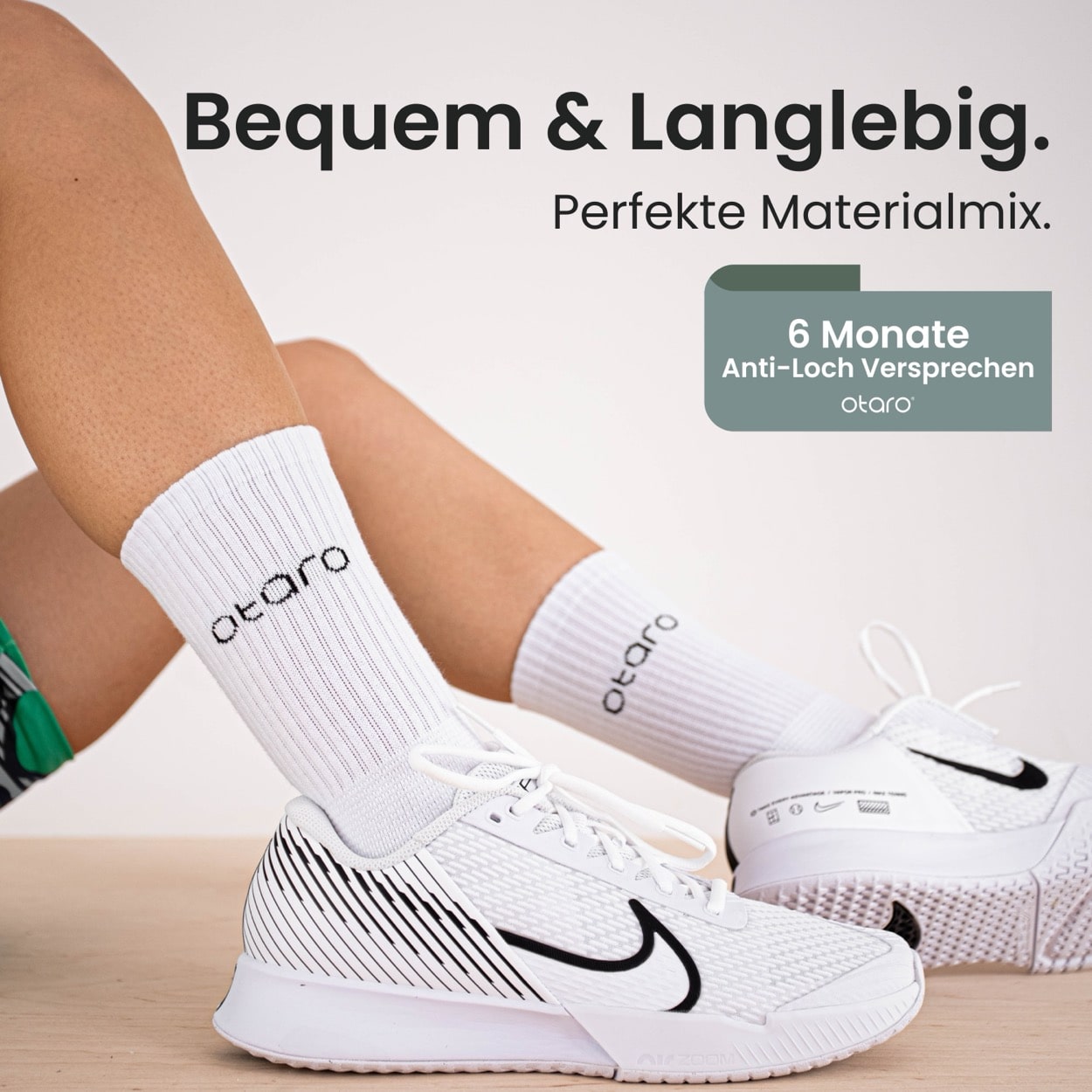 Otaro Tennissocken ROGER (2 Paar) Bio-Baumwolle – Produktansicht 4
