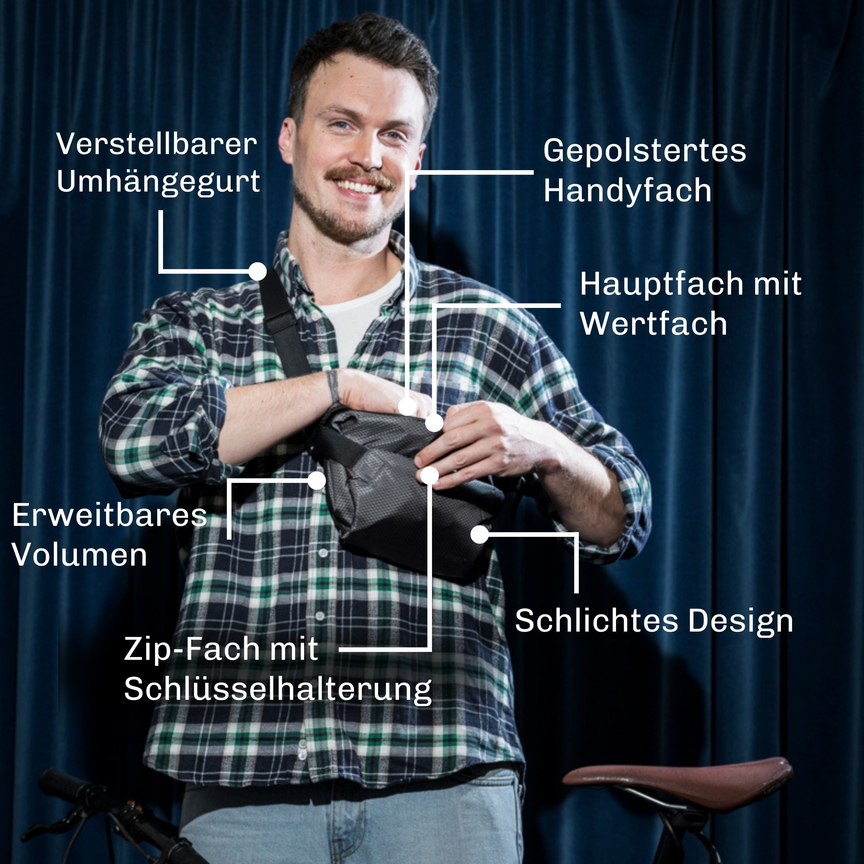 Otaro Sling Bag TRAVELER 3L – Ausstattung im Überblick