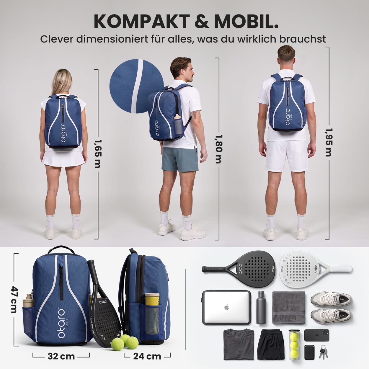 Otaro Padelrucksack 35L – Produktansicht 5