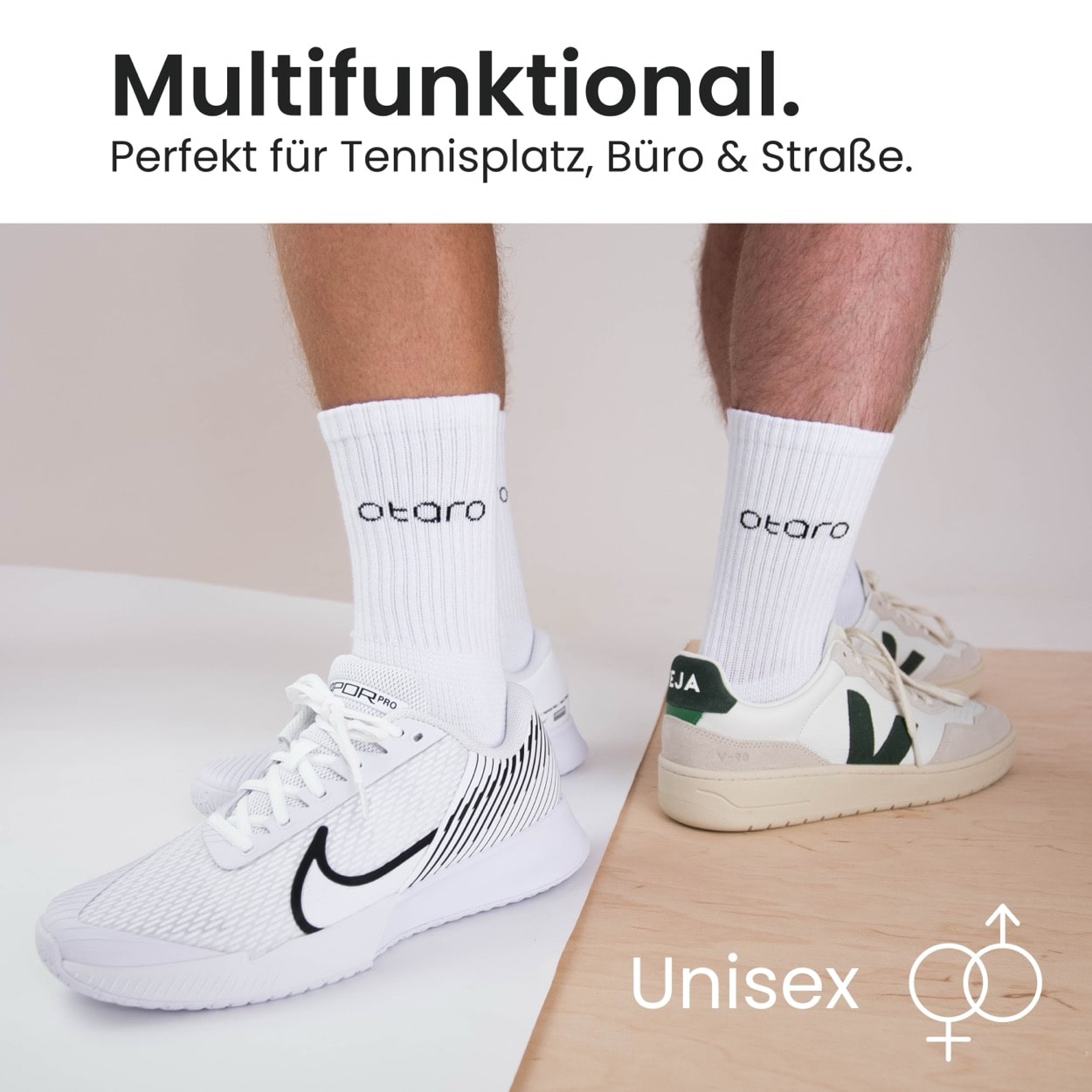 Otaro Tennissocken ROGER (2 Paar) Bio-Baumwolle – Produktansicht 5