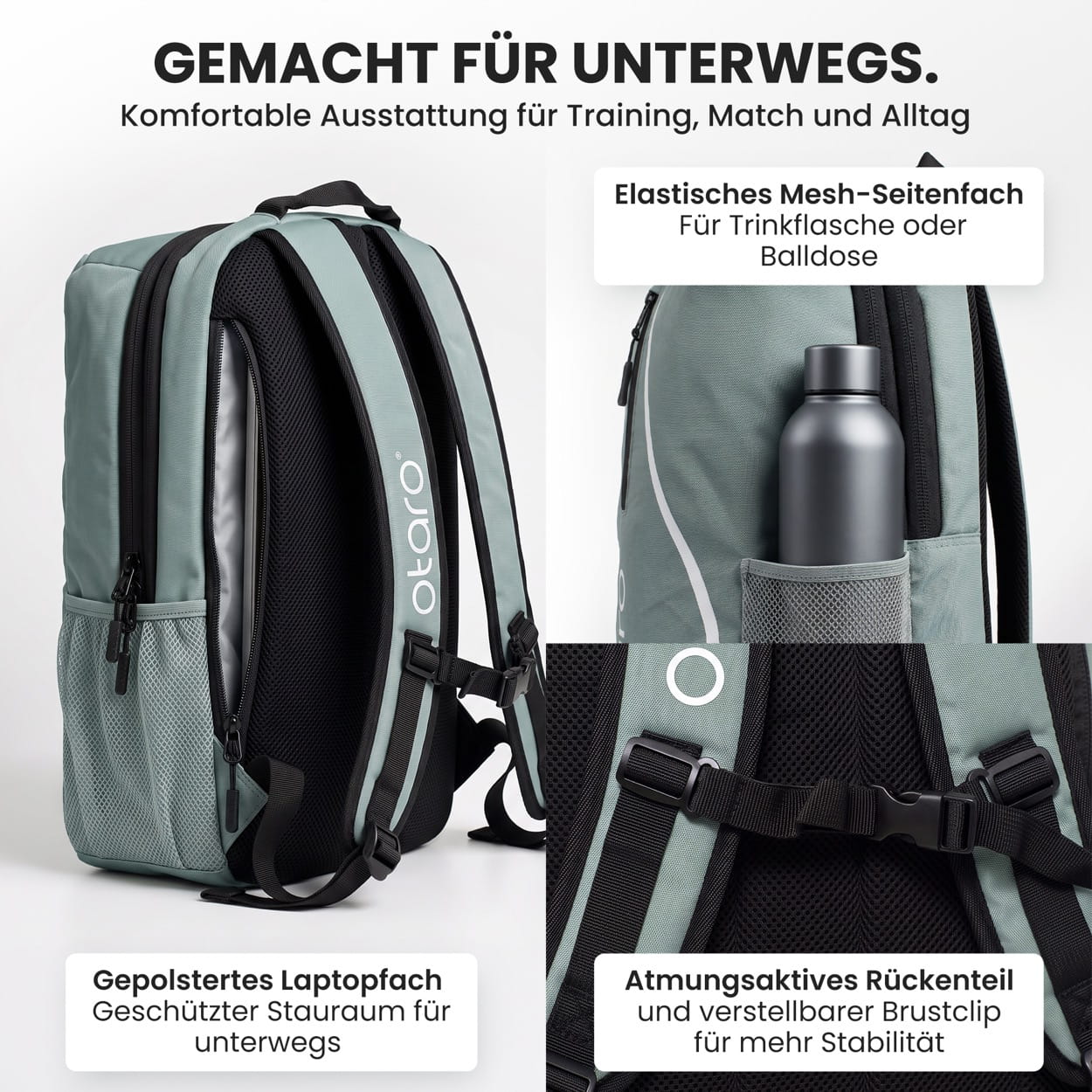 Otaro Padelrucksack 35L – Produktansicht 7