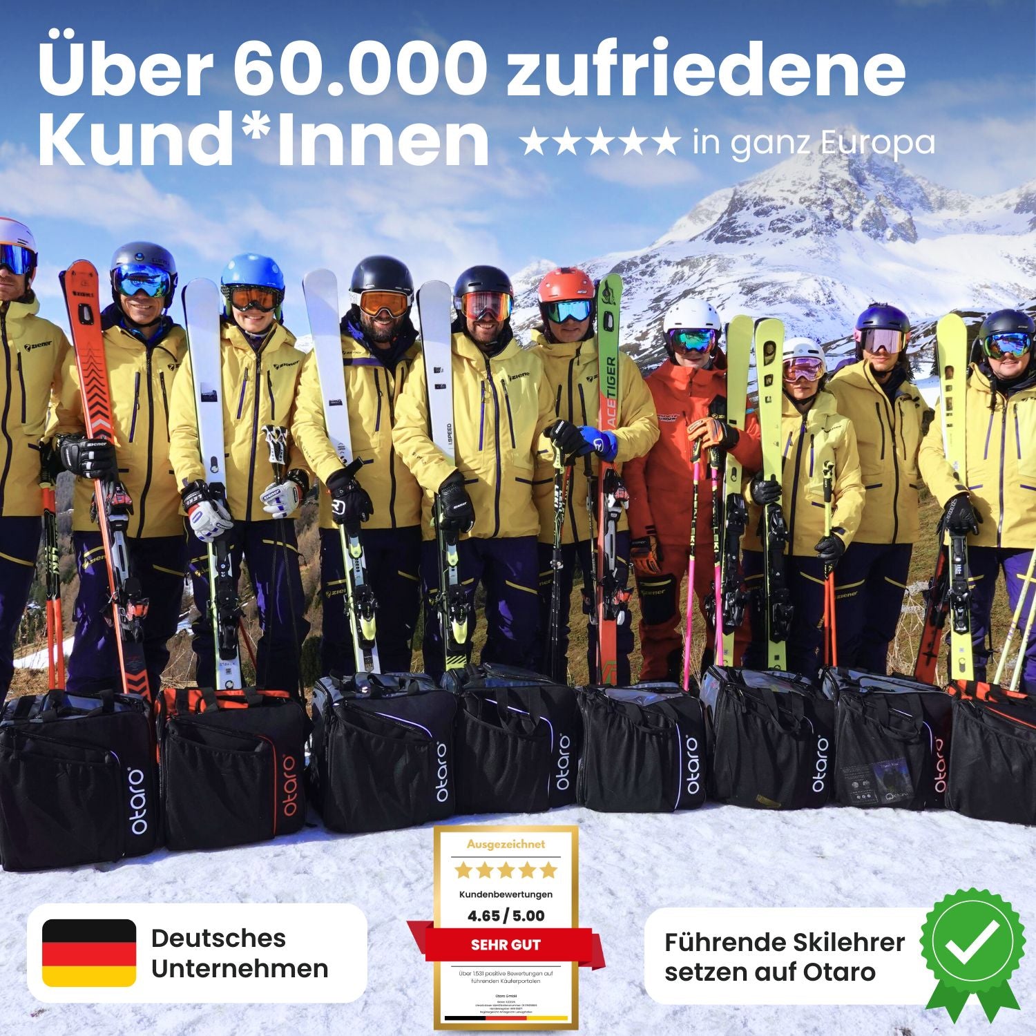Skischuhtasche & Skitasche | Classic-Set für 1 Paar Ski