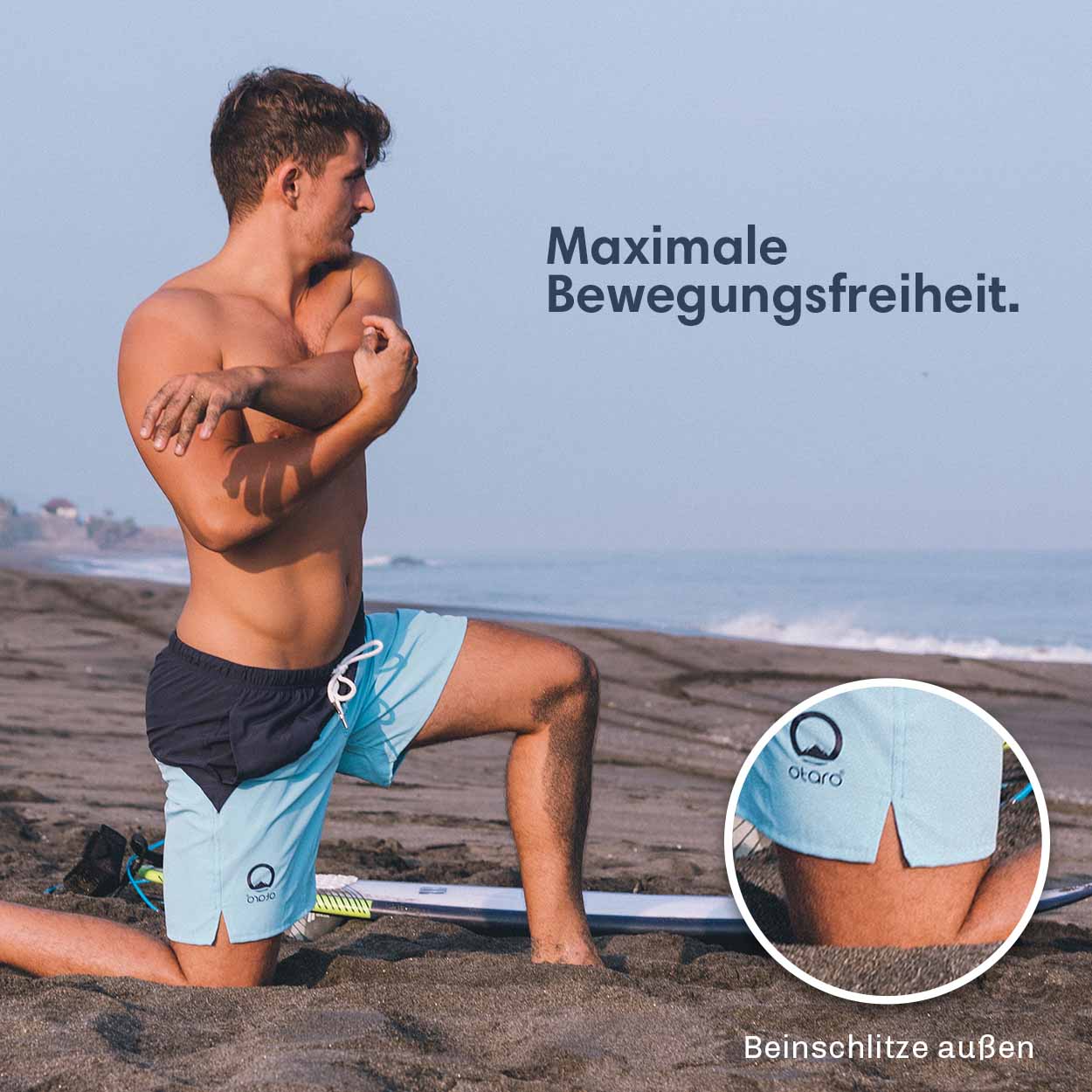 Otaro Badehose für Herren Plastikfreie Verpackung – Produktansicht 2