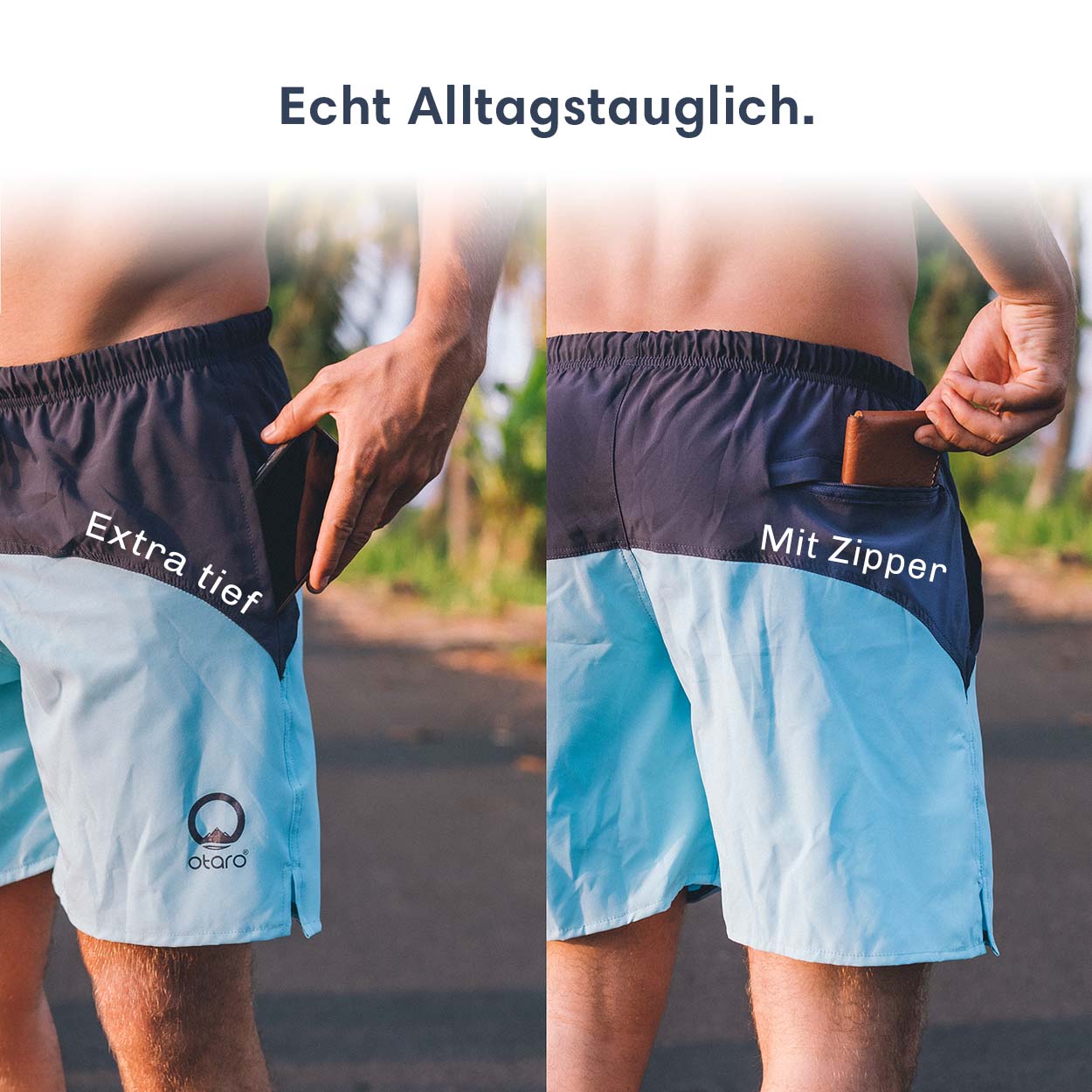 Otaro Badehose für Herren Plastikfreie Verpackung – Produktansicht 4