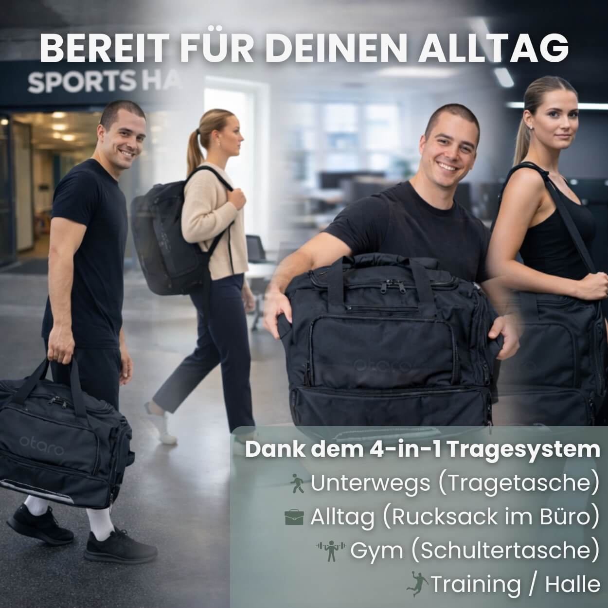 Otaro Sporttasche Classic 50L – Produktansicht 3