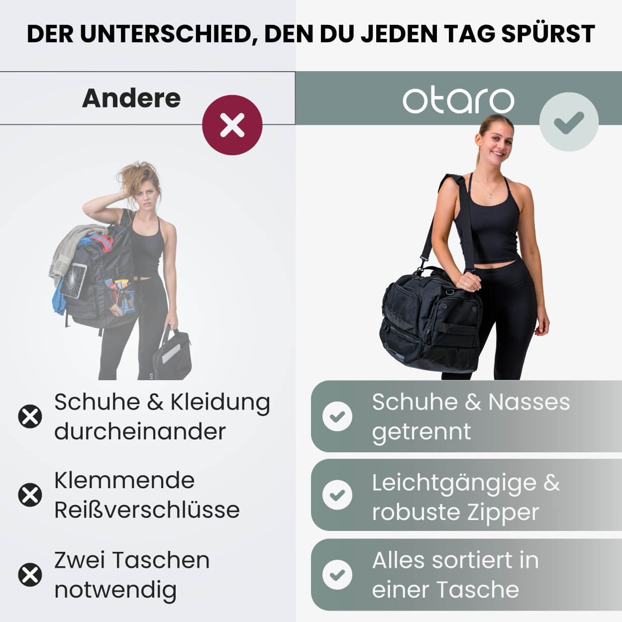 Otaro Sporttasche Classic 50L – Produktansicht 5