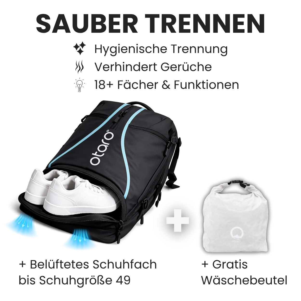 Otaro Tennisrucksack Pro 42L – Produktansicht 4
