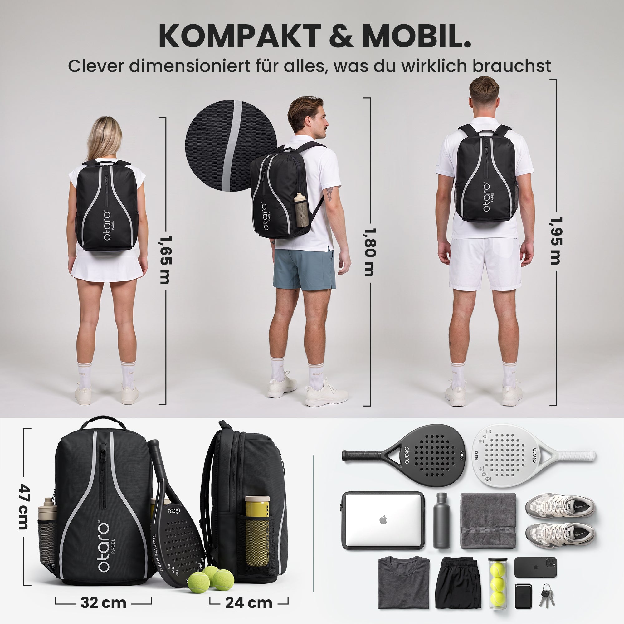 Otaro Padel-Tennis Set – Produktansicht 3