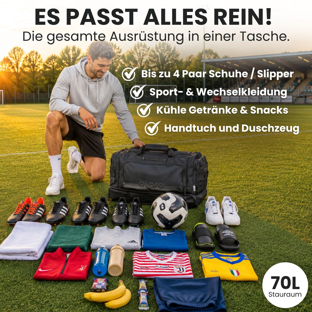 Otaro Sporttasche Pro 70L – Produktansicht 2