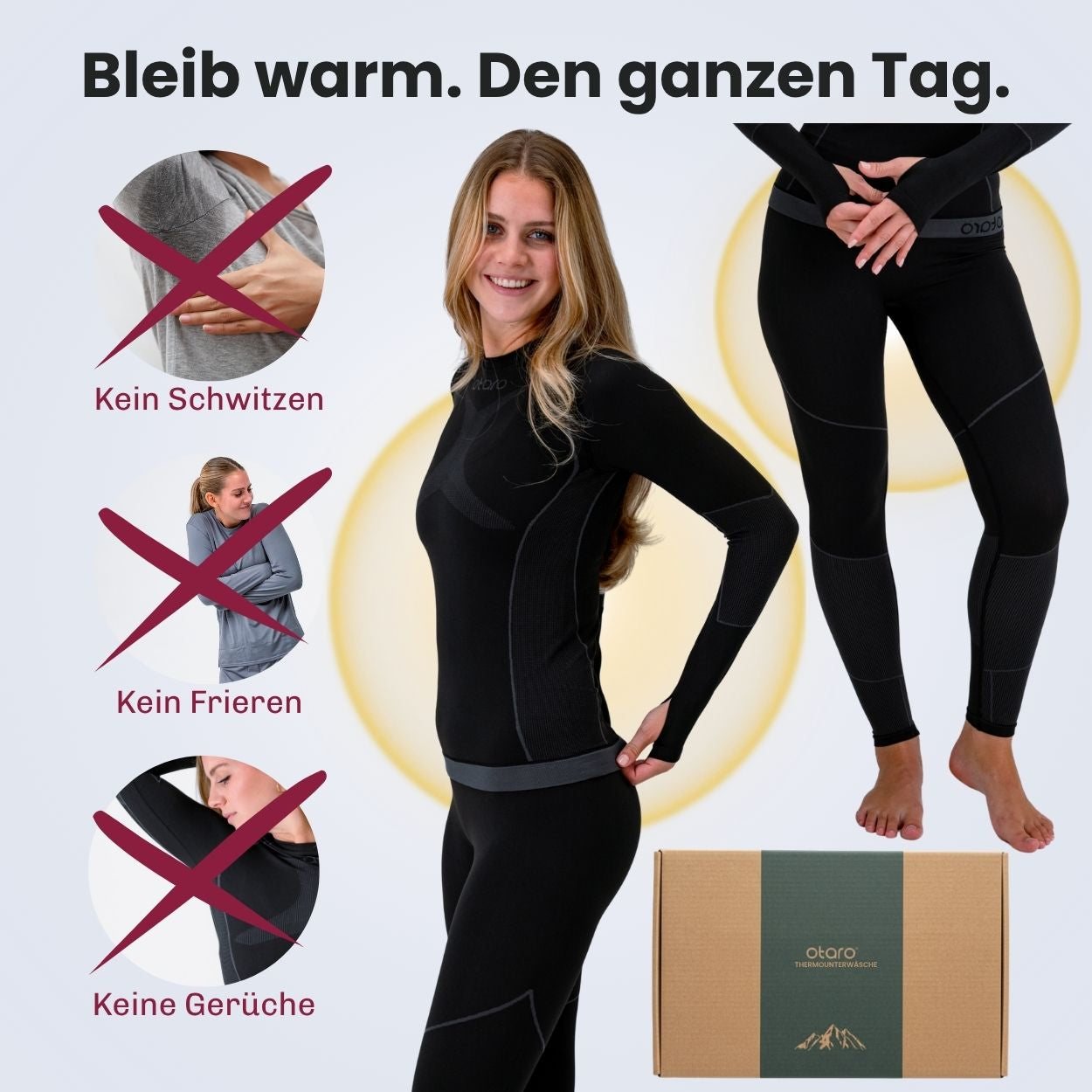 Otaro Thermounterwäsche Damen 2-teiliges Set – Produktansicht 4