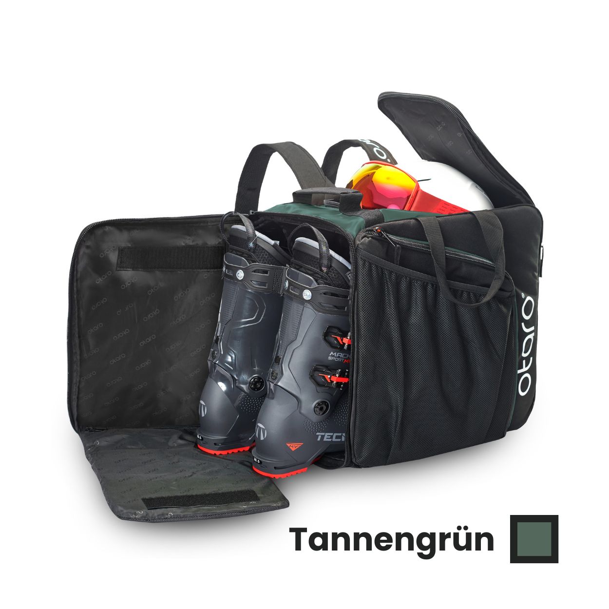 Otaro Skischuhtasche Pro 57L in Tannengrün